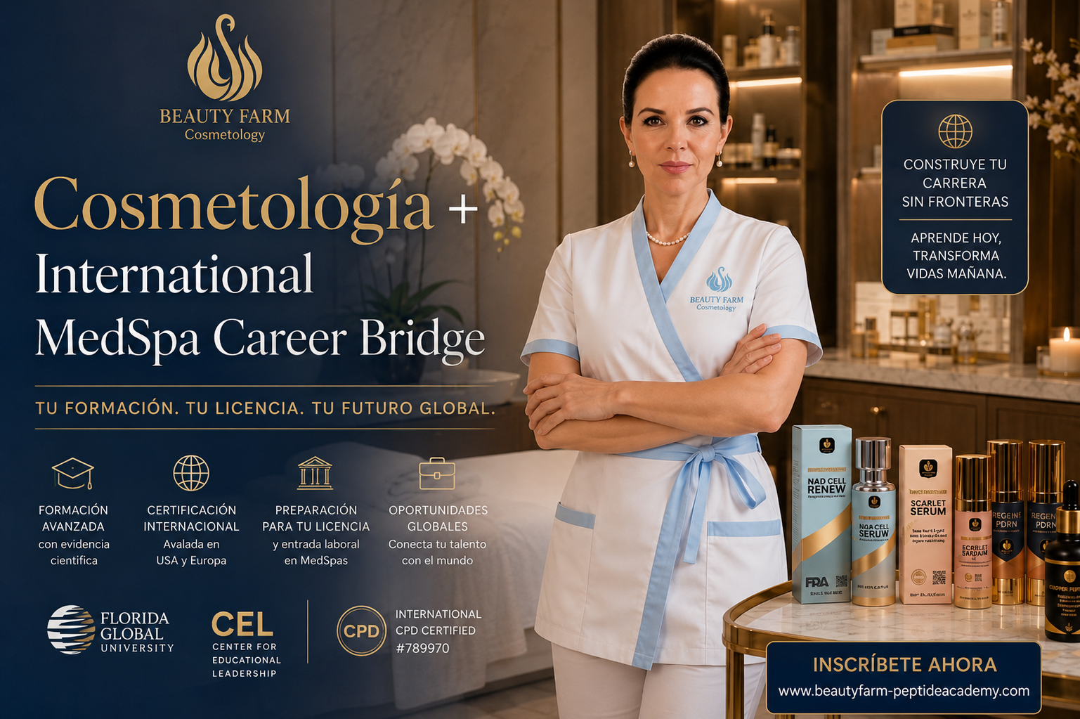 Cosmetología + International MedSpa Career Bridge